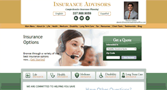 Desktop Screenshot of insuranceadvisorsoffice.com