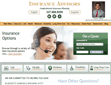 Tablet Screenshot of insuranceadvisorsoffice.com